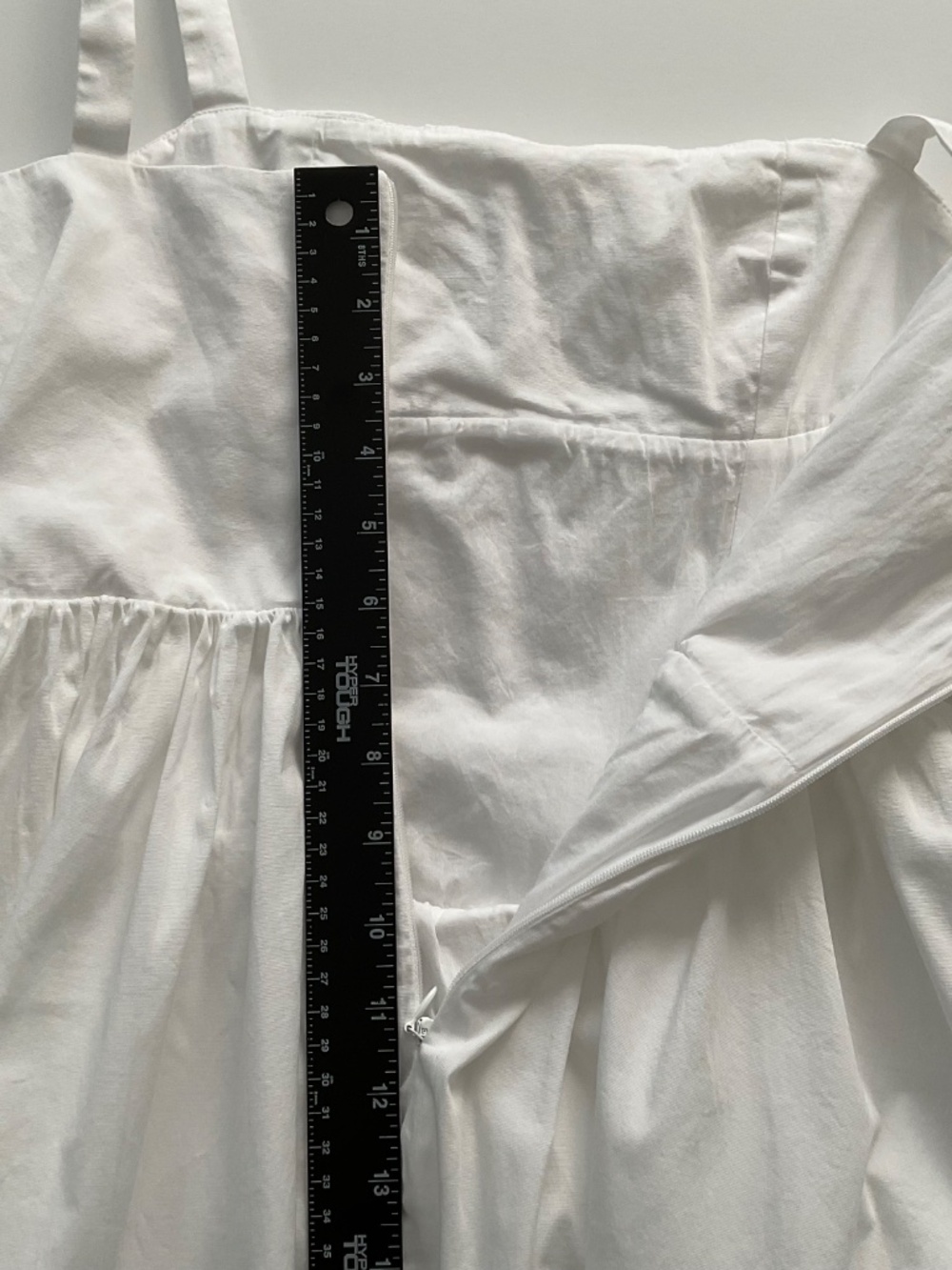 Zara Corset Mini Dress Sz M White Pockets Soft Girl Fairycore Coquette Chic - Picture 6 of 14